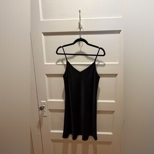 831Minhle Bias-cut Silky V-Neck Slip Dress